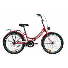 Велосипед 24" Formula SMART с фонарём 2020 (красный) 