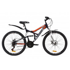 Велосипед 26" Discovery CANYON DD 2020 (сине-оранжевый ) 