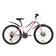 Велосипед 26" Discovery KELLY DD 2020 (бело-фиолетовый с оранжевым) 