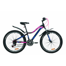 Велосипед 26" Discovery KELLY 2020 (черно-малиновый с голубым) 