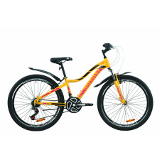 Велосипед 26" Discovery KELLY 2020 (желто-сиреневый с черным) 