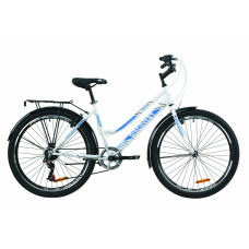 Велосипед 26" Discovery PRESTIGE WOMAN 2020 (бело-голубой) 