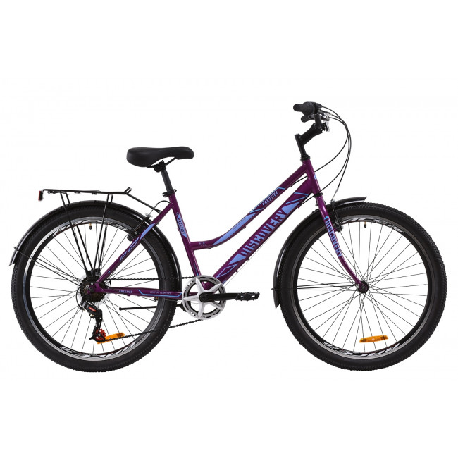 Велосипед 26" Discovery PRESTIGE WOMAN 2020 (фиолетовый) 