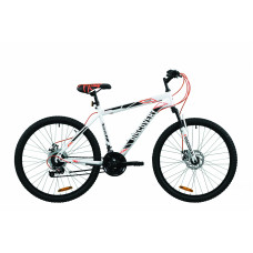 Велосипед 26" Discovery RIDER DD 2020 (бело-красный с серым) 