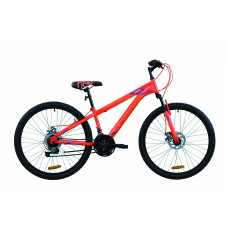 Велосипед 26" Discovery RIDER DD 2020 (красно-оранжевый с синим (м)) 