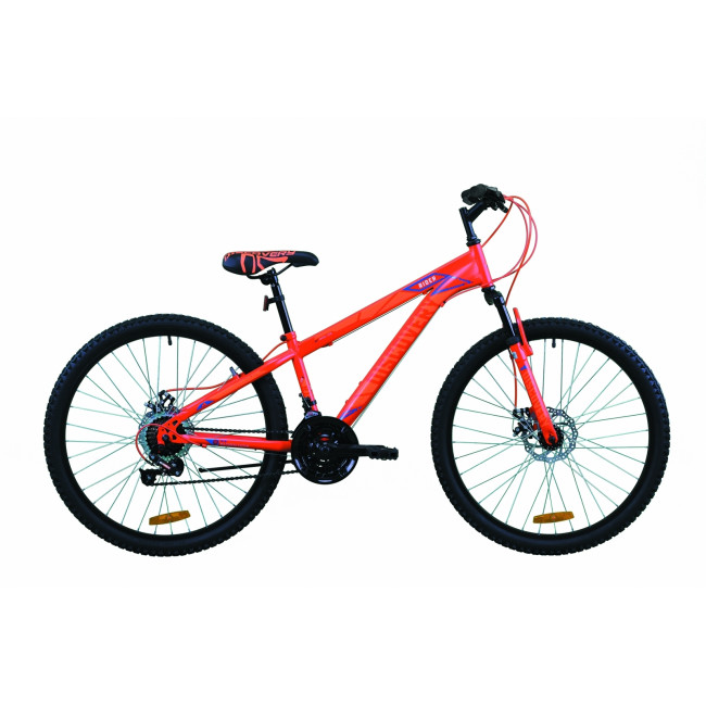 Велосипед 26" Discovery RIDER DD 2020 (красно-оранжевый с синим (м)) 