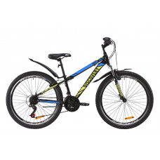 Велосипед 26" Discovery TREK 2020 (черно-зеленый с синим (м)) 