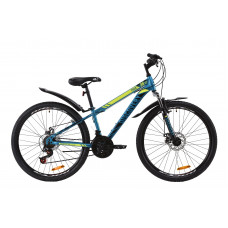 Велосипед ST 26" Discovery TREK AM DD с крылом Pl 2020 (малахитовый с желтым (м)) 