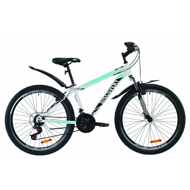 Велосипед 26" Discovery TREK 2020 (бело-черный с синим) 