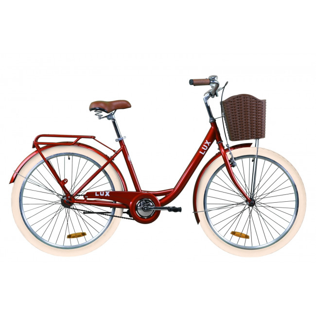 Велосипед 26" Dorozhnik LUX 2020 (рубиновый) 