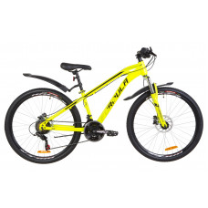 Велосипед 26" Formula DAKAR AM 14G HDD St с крылом Pl 2019 (желтый) 