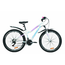 Велосипед 26" Formula ELECTRA 15 2020 (бело-голубой с сиреневым) 
