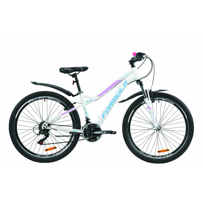 Велосипед 26" Formula ELECTRA 15 2020 (бело-голубой с сиреневым) 