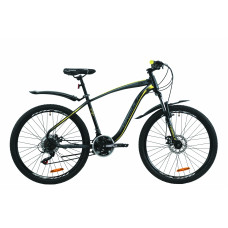 Велосипед 26" Formula KOZAK 2020 (черно-серый с желтым (м)) 
