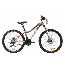Велосипед 26" Formula MYSTIQUE 1.0 2020 (серебристо-оранжевый с белим) 