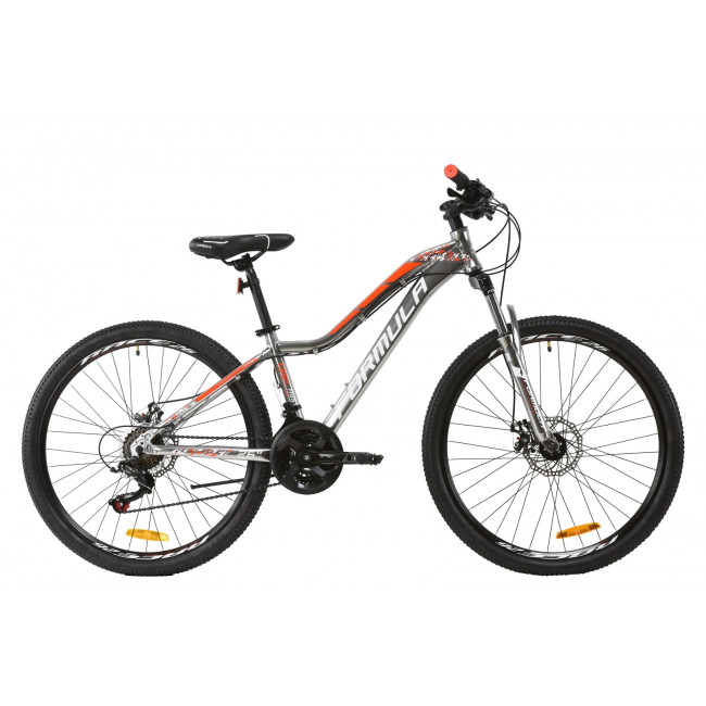 Велосипед 26" Formula MYSTIQUE 1.0 2020 (серебристо-оранжевый с белим) 