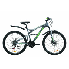 Велосипед 26" Formula X-ROVER 2020 (антрацитово-белый с зеленым (м)) 