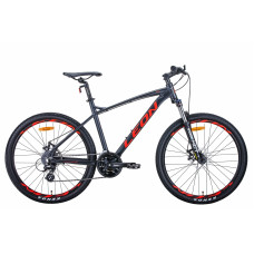Велосипед 26" Leon HT-90 2021 (графитовый с красным (м)) 
