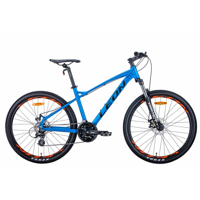 Велосипед 26" Leon HT-90 2021 (синий с оранжевым (м)) 