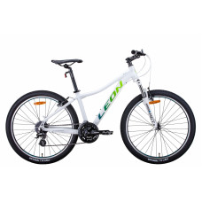 Велосипед 26" Leon HT-LADY 2021 (бело-синий с салатным) 