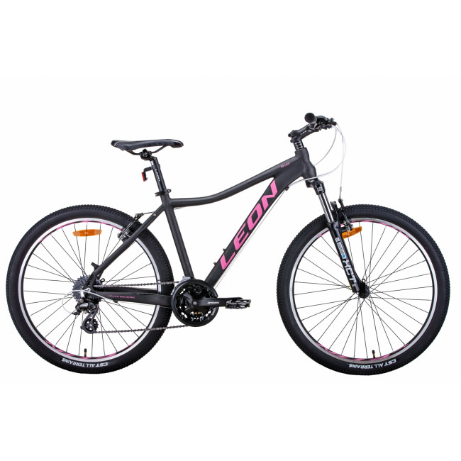 Велосипед 26" Leon HT-LADY 2021 (графитовый с малиновым (м)) 