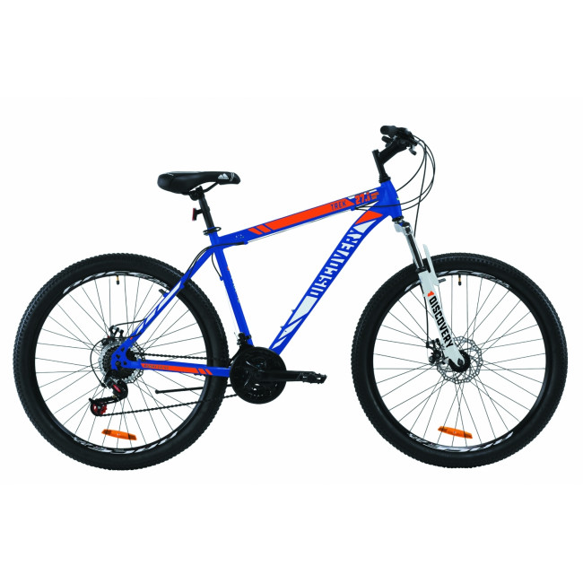 Велосипед 27.5" Discovery TREK DD 2020 (сине-оранжевый ) 