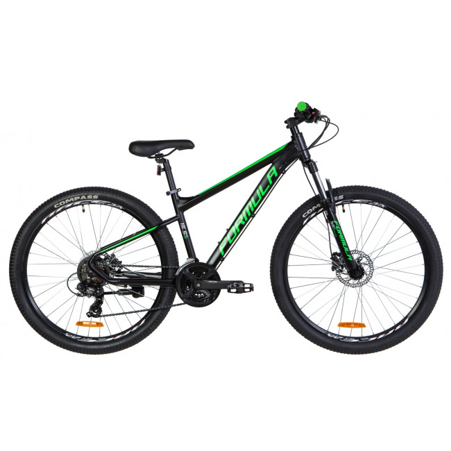 Велосипед 27.5" Formula F-1 HDD 2020 (черно-зеленый (м)) 