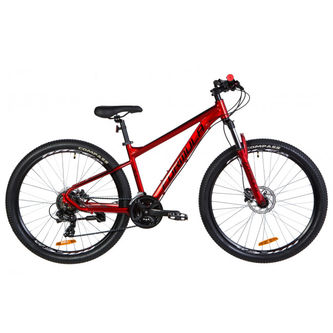 Велосипед 27.5" Formula F-1 HDD 2020 (бежево-черный с красным (м)) 