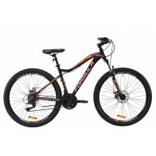 Велосипед AL 27.5" Formula MYSTIQUE 1.0 AM DD 2020 (черно-оранжевый с сиреневым (м)) 