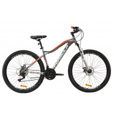 Велосипед AL 27.5" Formula MYSTIQUE 1.0 AM DD 2020 (серебристо-оранжевый с белим) 