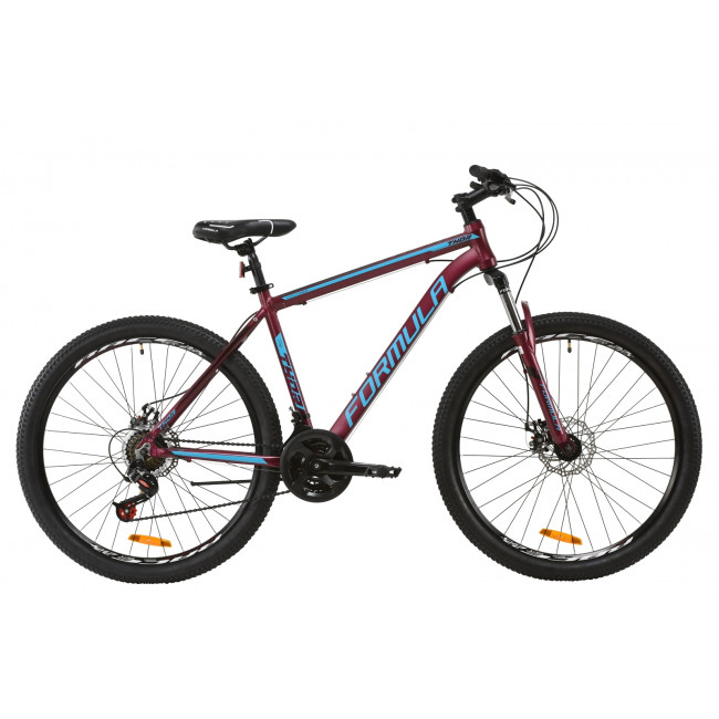 Велосипед 27.5" Formula THOR 2.0 2020 (бургундский с черным и синим (м)) 