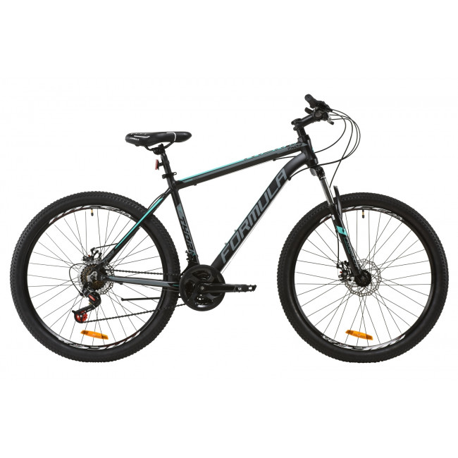 Велосипед 27.5" Formula THOR 2.0 2020 (черно-бирюзовый с серым (м)) 