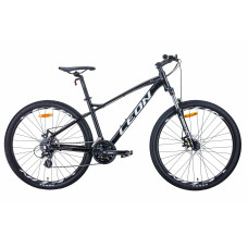 Велосипед 27.5" Leon XC-90 2021 (чёрно-белый c серым) 