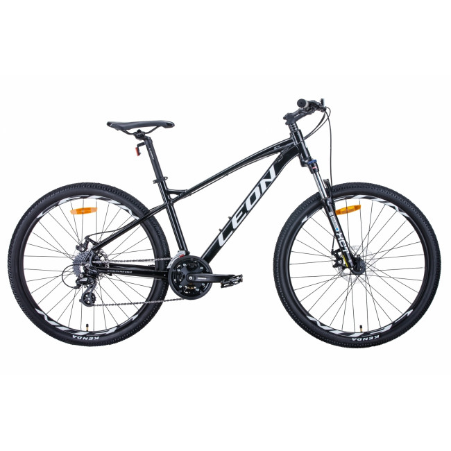 Велосипед 27.5" Leon XC-90 2021 (чёрно-белый c серым) 