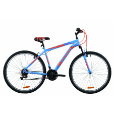 Велосипед 29" Discovery RIDER 2020 (сине-оранжевый ) 
