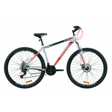 Велосипед 29" Discovery TREK DD 2020 (серый с красным) 