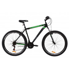 Велосипед 29" Discovery TREK 2020 (черно-зеленый с серым) 