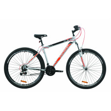 Велосипед 29" Discovery TREK 2020 (серый с красным) 