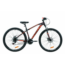 Велосипед 29" Formula DRAGONFLY 2020 (черно-красный с оранжевым (м)) 