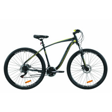 Велосипед 29" Formula KOZAK 2020 (черно-серый с желтым (м)) 