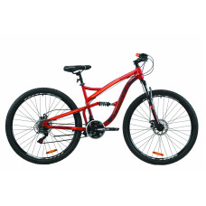Велосипед 29" Formula SPARK DD 2020 (рубиново-серый с оранжевым) 