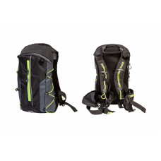 Рюкзак QIJIAN BAGS B-300 44х26х9cm черно-серо-зеленый
