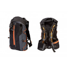 Рюкзак QIJIAN BAGS B-300 44х26х9cm черно-серо-оранжевый