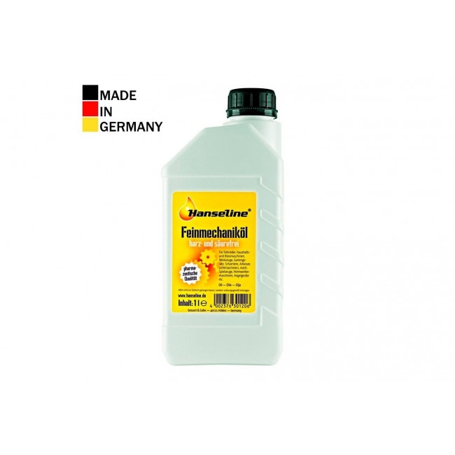 Смазка для цепи HANSELINE Precision FEINOIL большой флакон для мастерской 1000ml