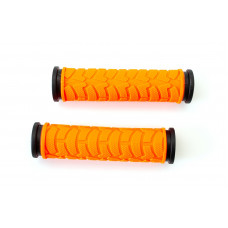 Грипсы L122мм BRAVVOS FL-424 резиновые черно-оранжевые