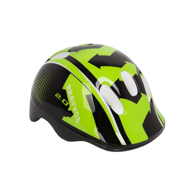 Шлем велосипедный HEL096 черно-салатный (черно-салатный) 