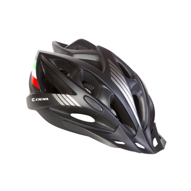 Шлем велосипедный с козырьком CIGNA WT-036 черный (Черный) 