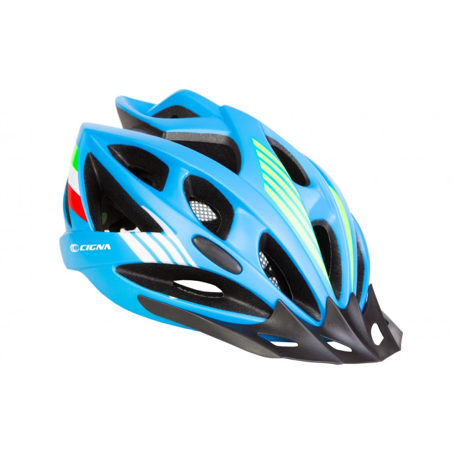 Шлем велосипедный с козырьком СIGNA WT-036 синий (синий) 