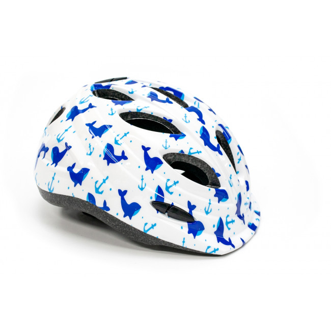 Шлем велосипедный FSK KY501 бело-голубой