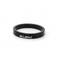 Проставочное кольцо 1-1/8" 5мм RISK для рулевой колонки 10 шт (черн.) 
